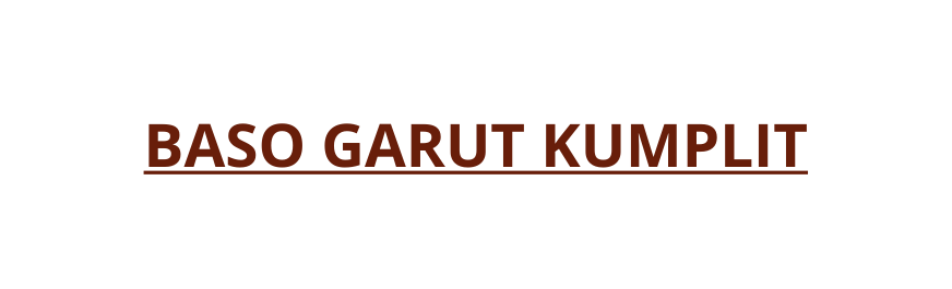 BASO GARUT KUMPLIT